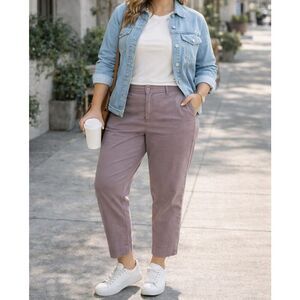 32° Cool Ankle Pants Women’s XXL Purple Stretch Trousers NWT Comfort Travel Soft